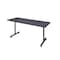 Kobe Rectangle Training Table, 66" W, 29" H, Laminate Top, Gray MKTRCT6624GY - alternate 1